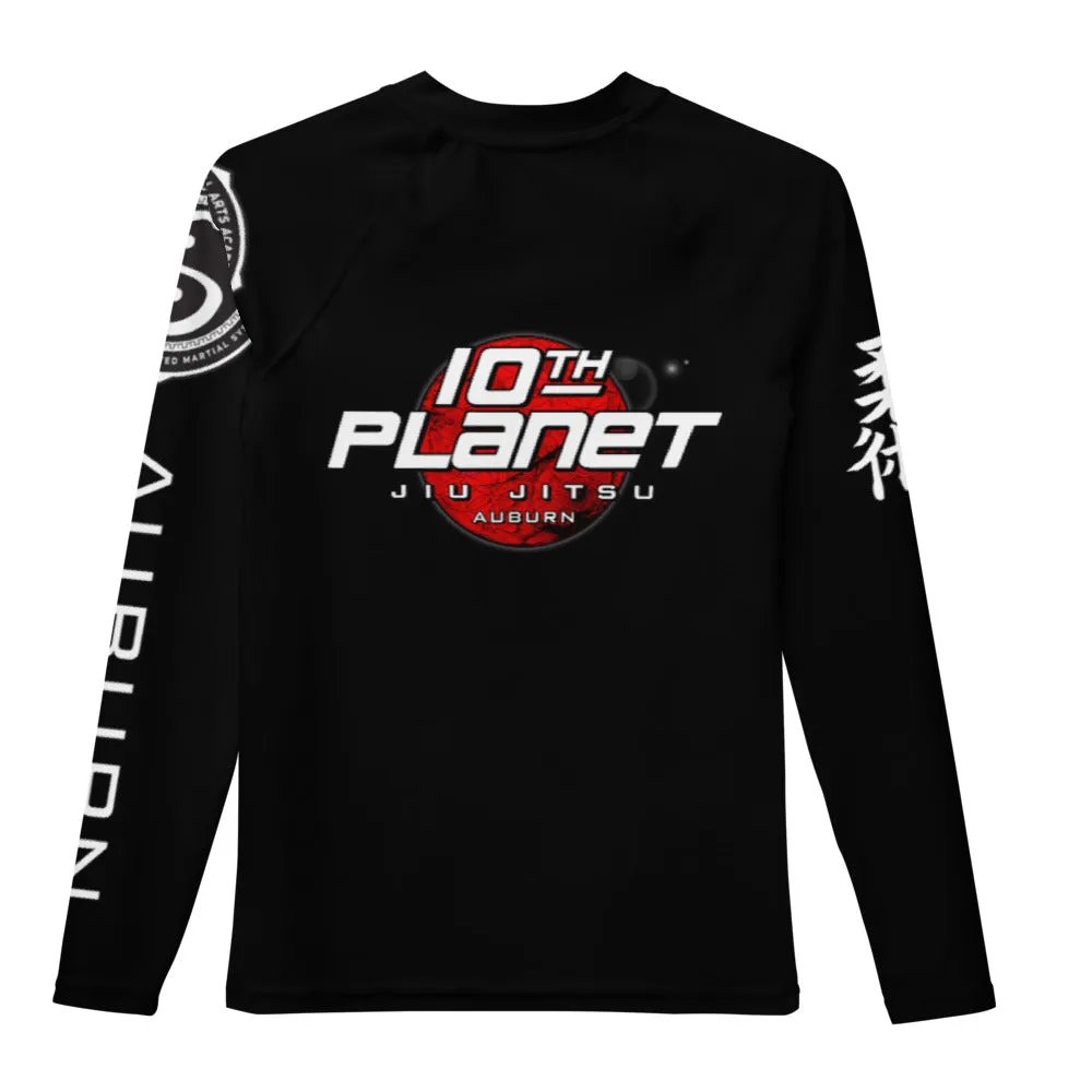 10th Planet Auburn Black/Moon Youth Rash Guard