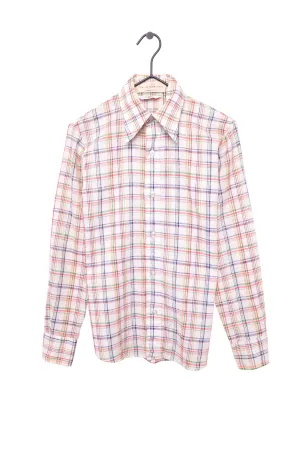 1970s Levi's Plaid Button Down