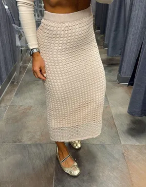 2343 Knitted maxi skirt
