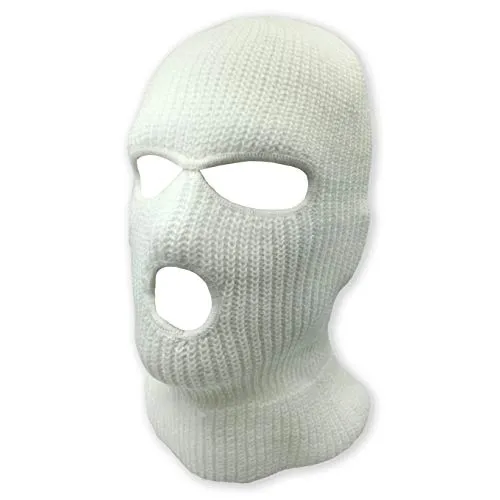 3 Hole Knitted Full Face Ski Mask Winter Balaclava Face Cover for Outdoor Sports
