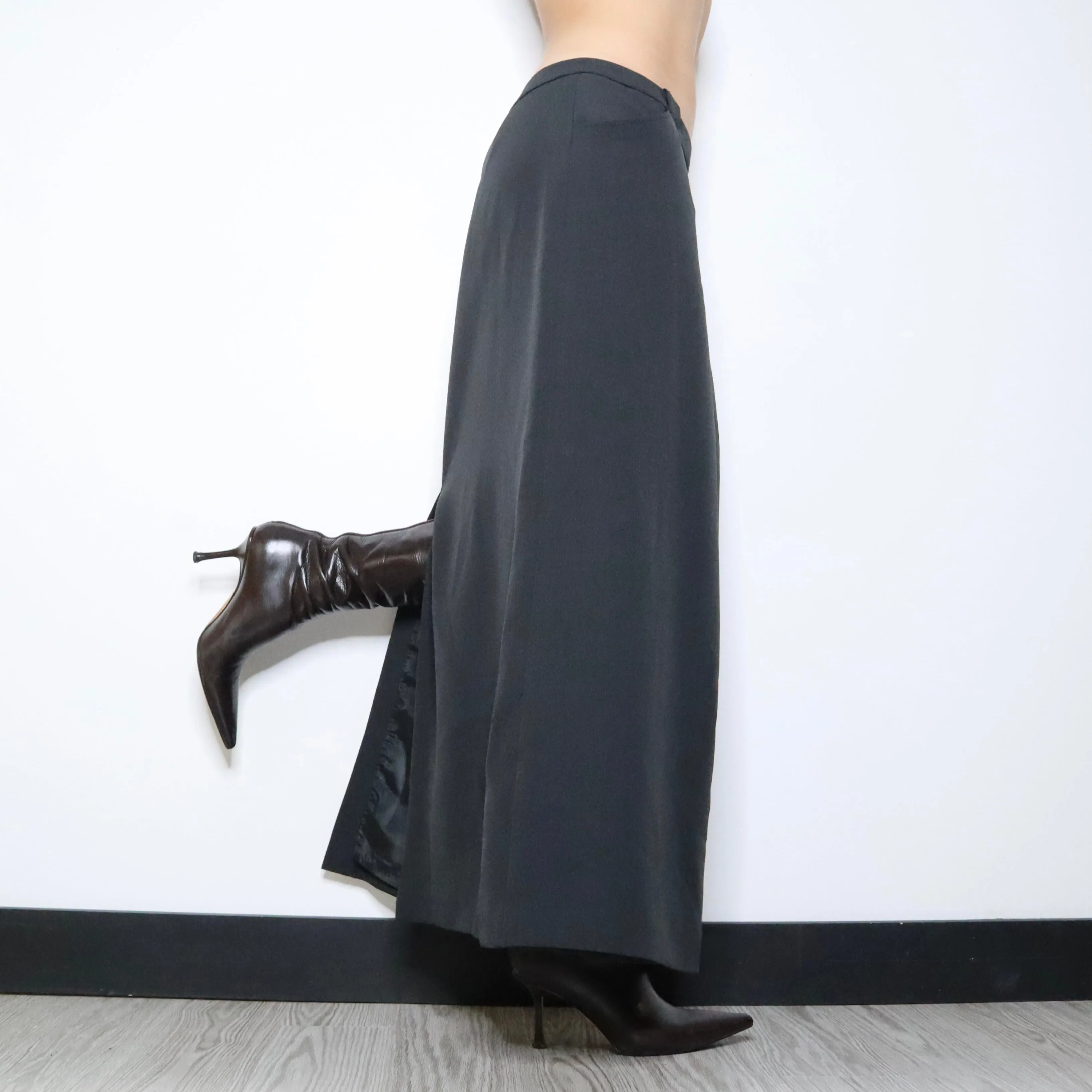 90s Gray Maxi Skirt (M)