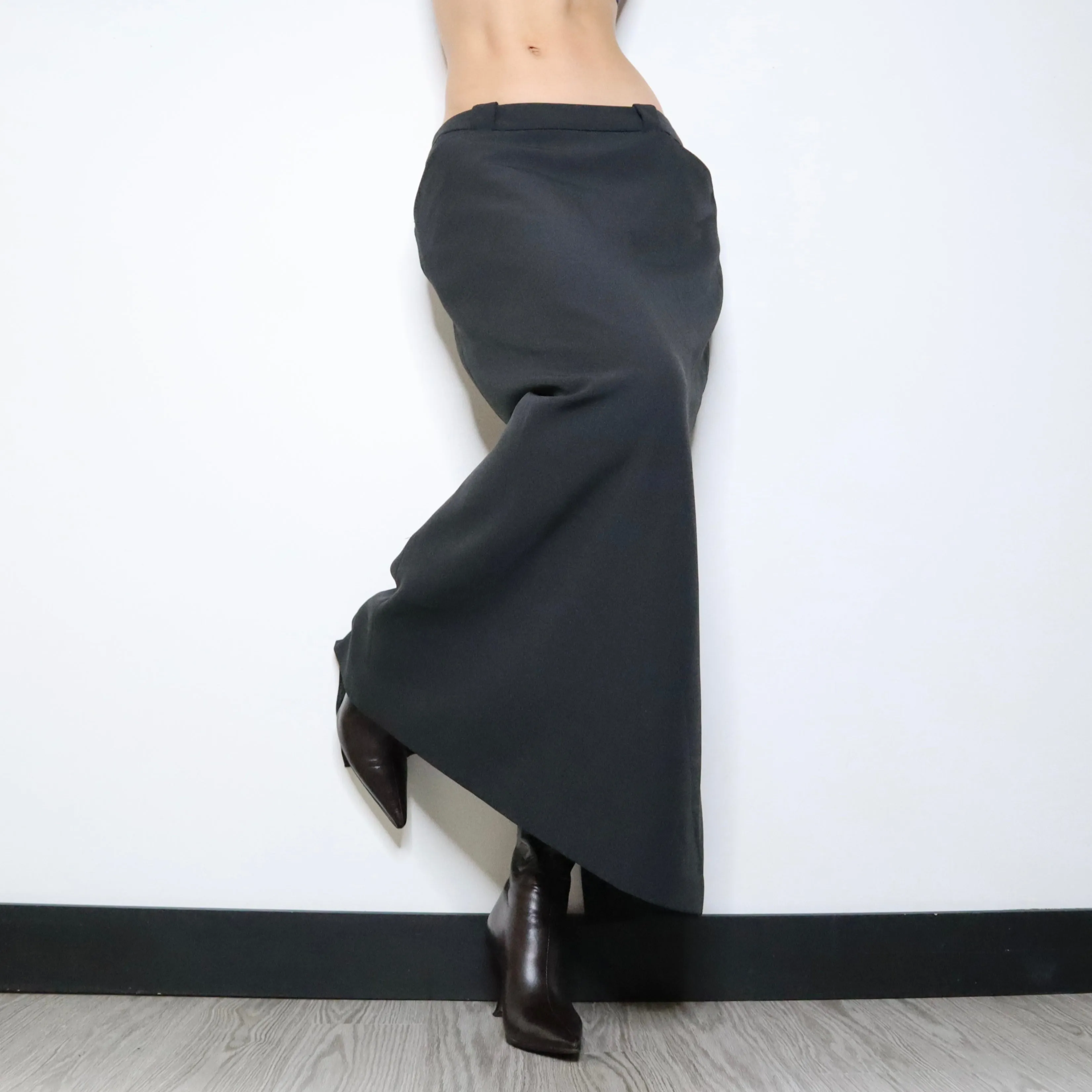 90s Gray Maxi Skirt (M)