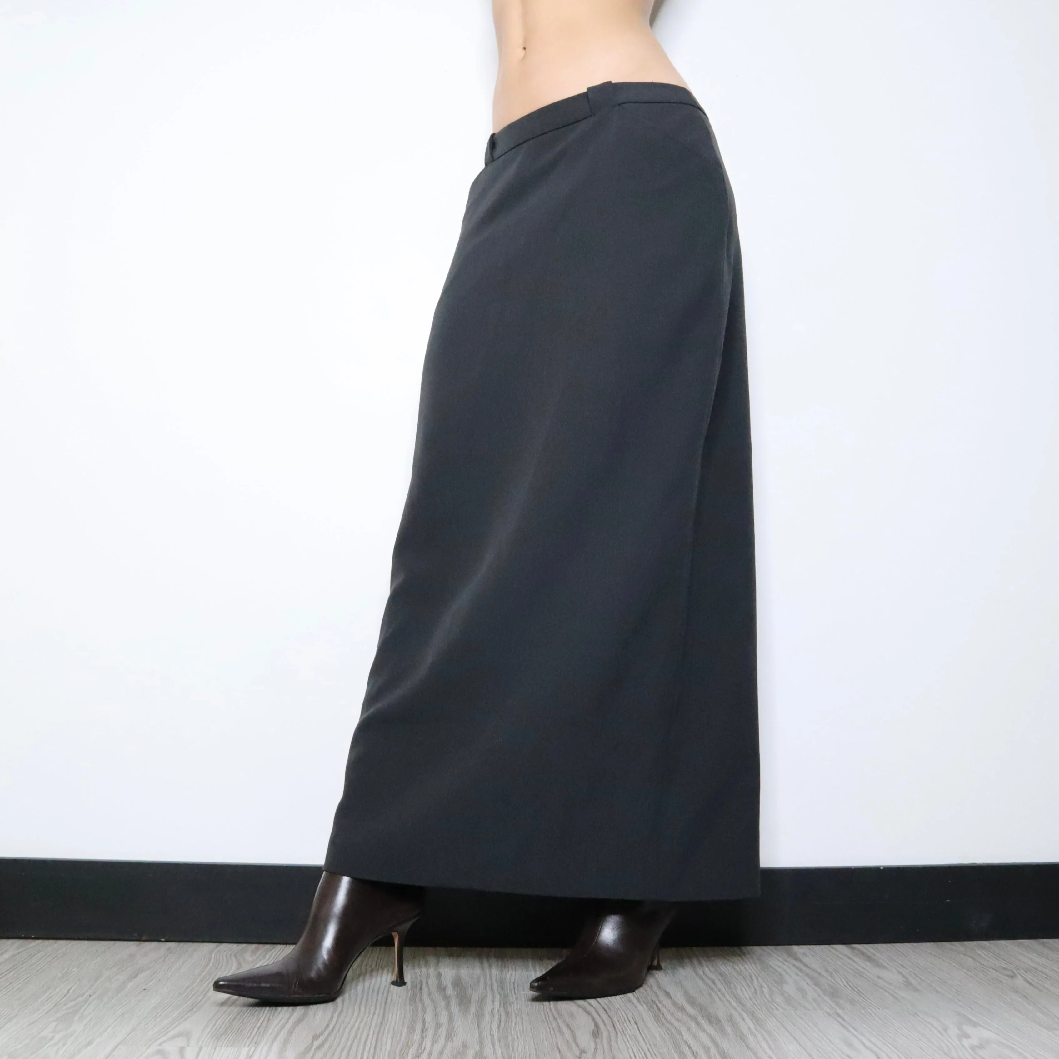 90s Gray Maxi Skirt (M)