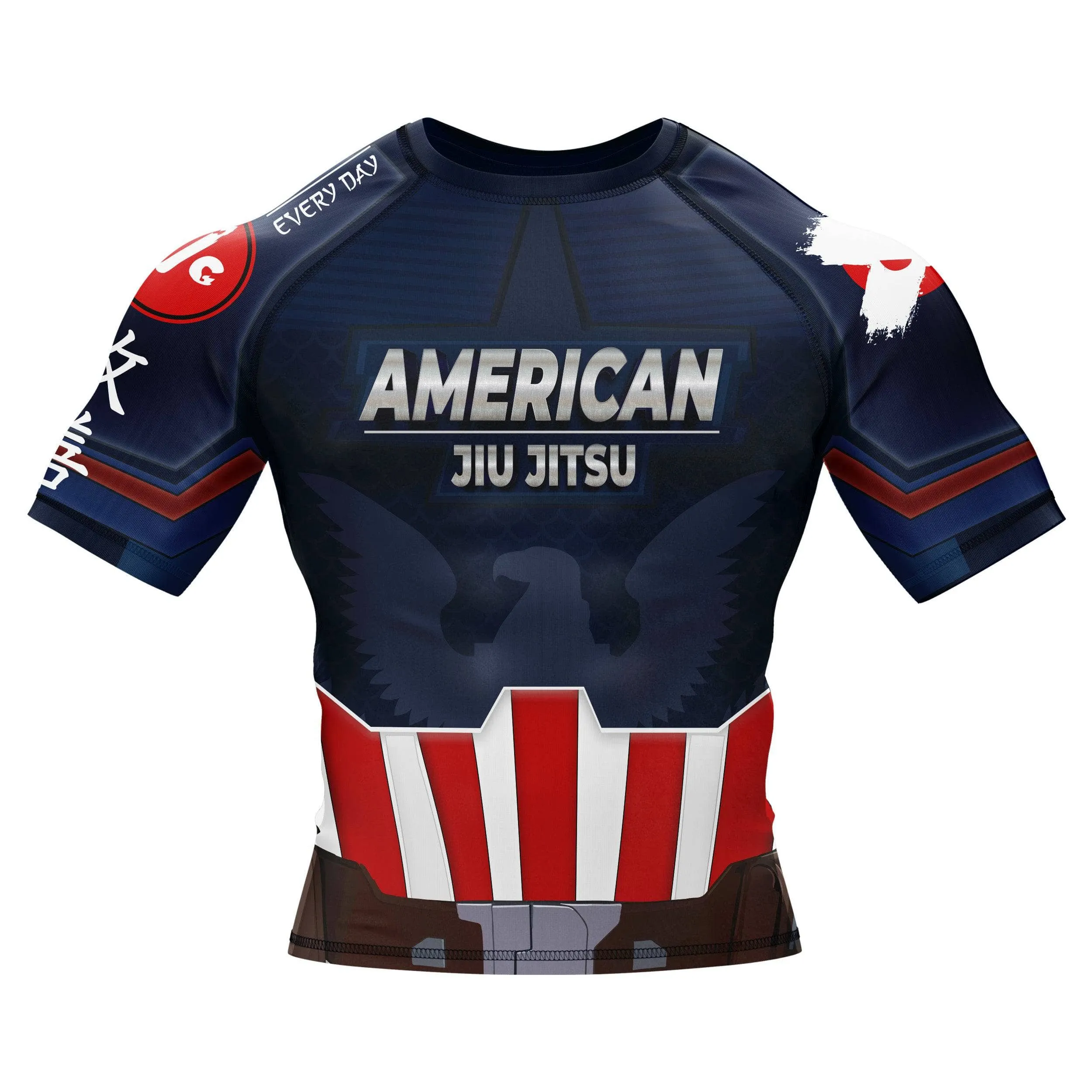 American Jiu Jitsu Hero BJJ Rash Guard