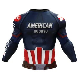 American Jiu Jitsu Hero BJJ Rash Guard