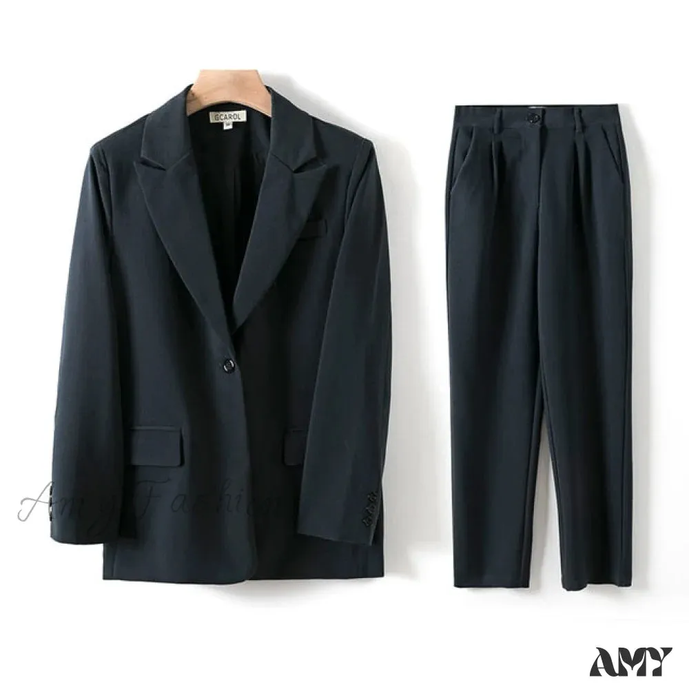 Amy Fashion - Women Blazer Guard Pants Sets