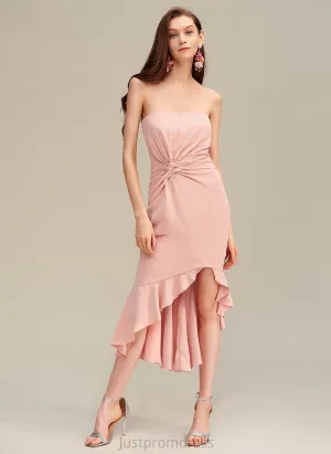 Asymmetrical Elegant Blends Dresses Alondra Club Dresses Cotton Sweetheart Sleeveless