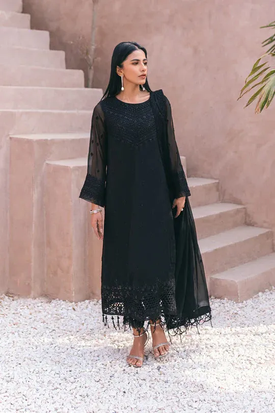 Azure | Embroidered Ensembles 3 Pcs | Charcoal Charm