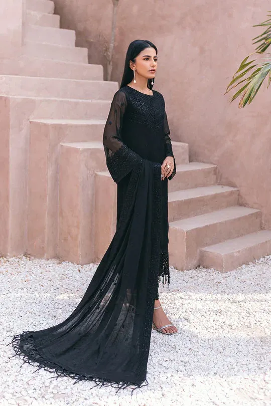 Azure | Embroidered Ensembles 3 Pcs | Charcoal Charm