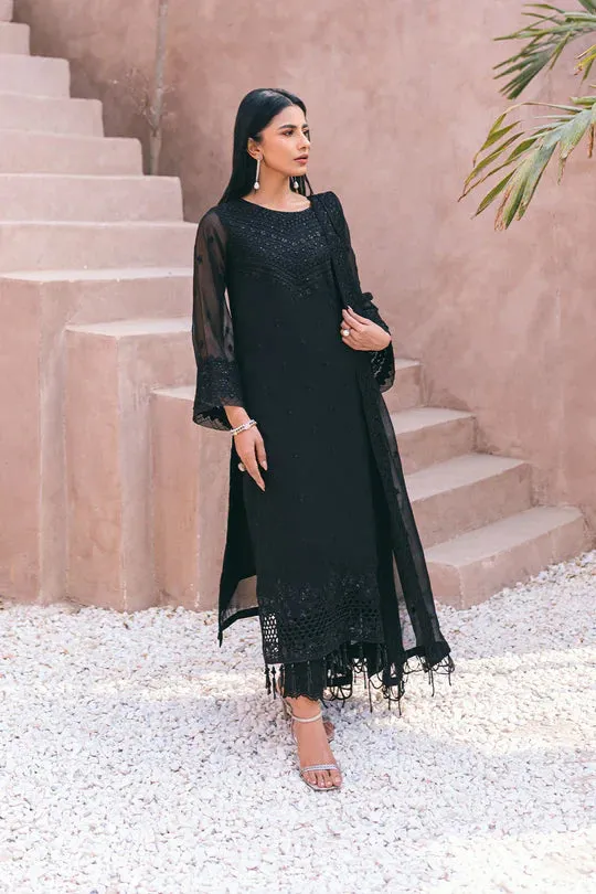 Azure | Embroidered Ensembles 3 Pcs | Charcoal Charm
