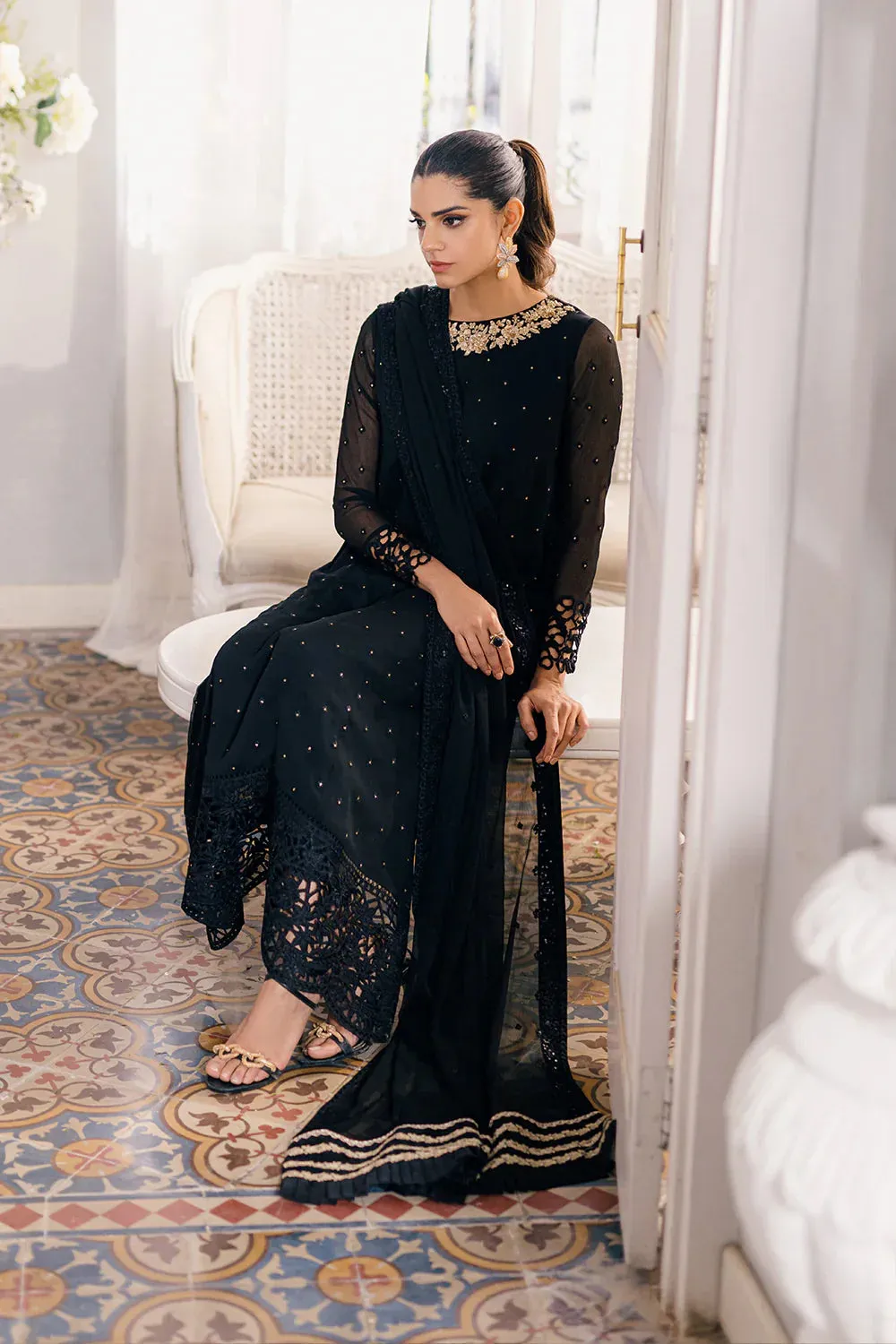 Azure | Ensembles Embroidered Formals | Midnight Glow