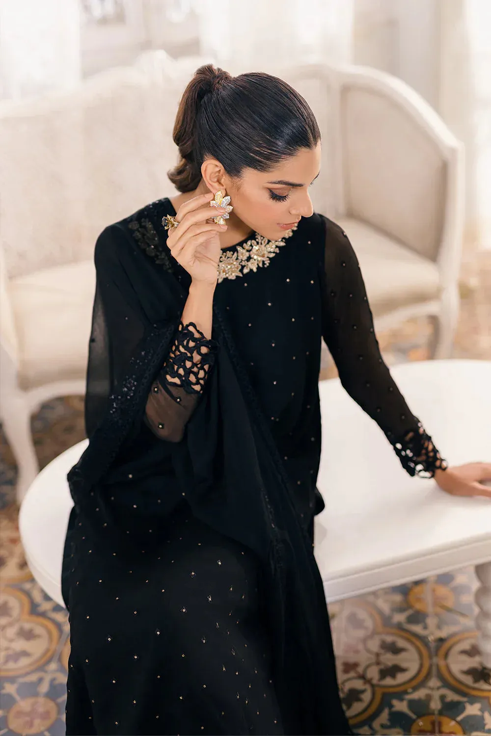 Azure | Ensembles Embroidered Formals | Midnight Glow
