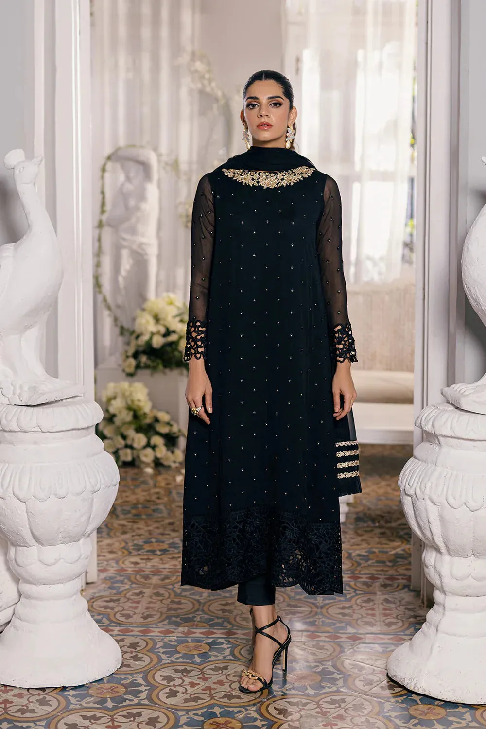 Azure | Ensembles Embroidered Formals | Midnight Glow