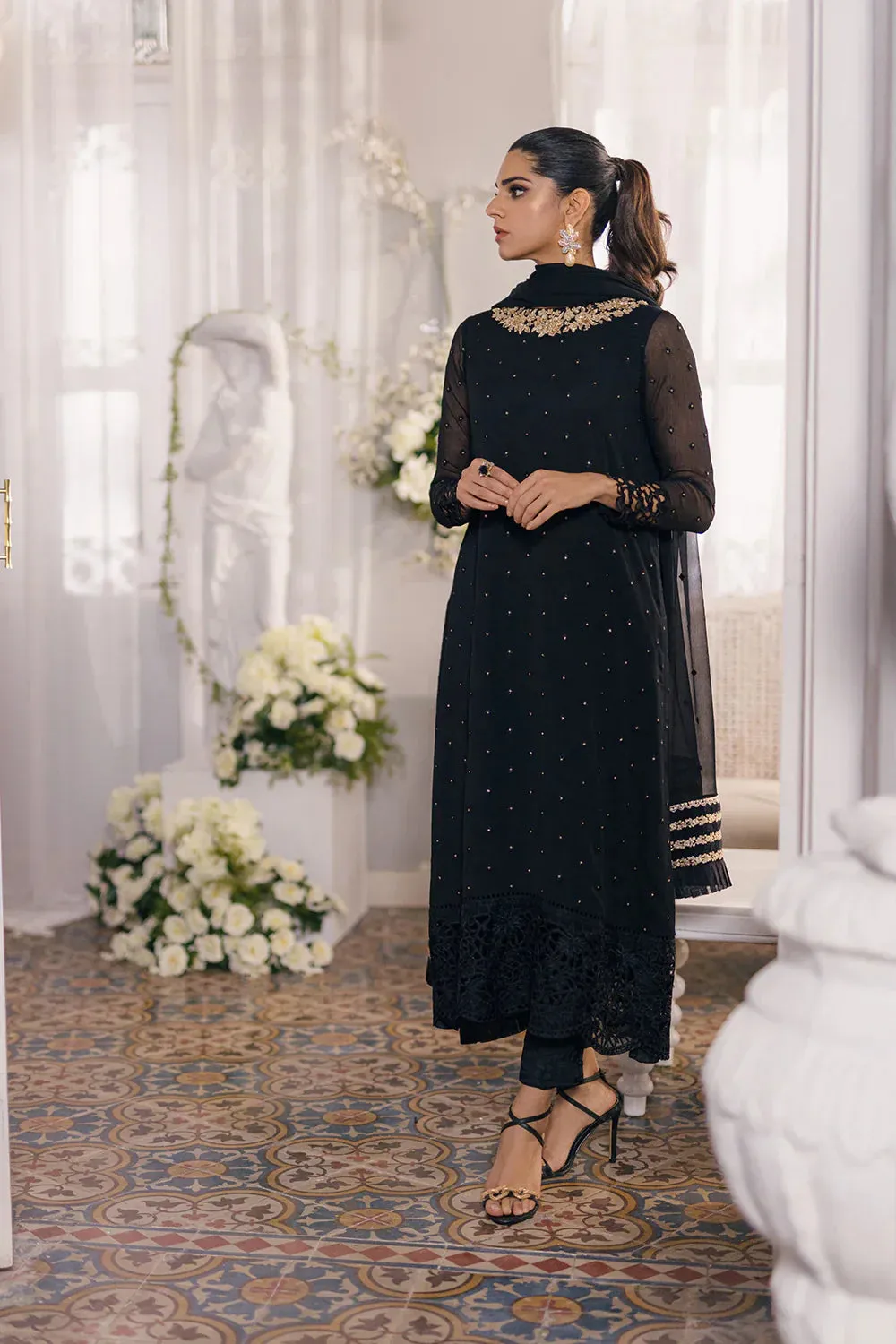 Azure | Ensembles Embroidered Formals | Midnight Glow