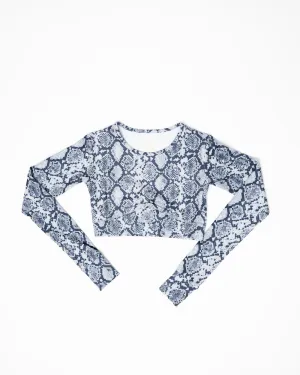 Ballet Top Ultraluxe | Azure Snakeskin