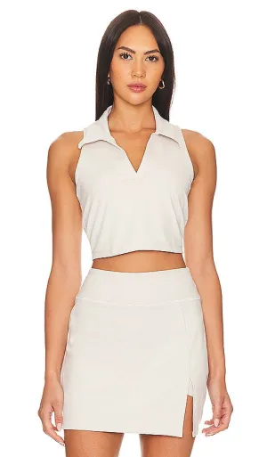 Beyond Yoga Prep Cropped Tank in Cream