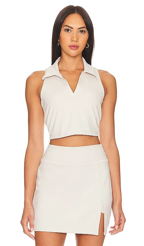 Beyond Yoga Prep Cropped Tank in Cream