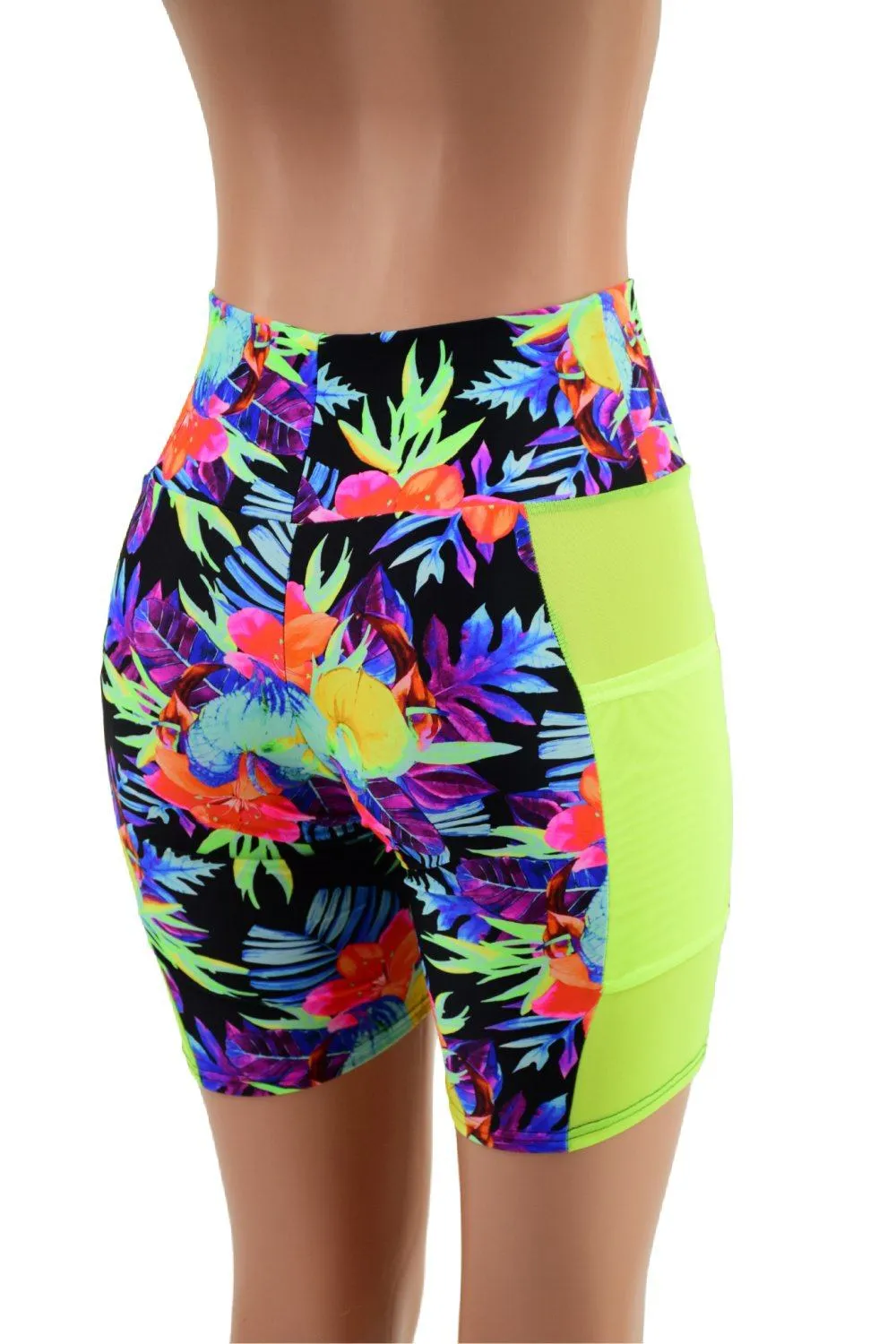 Bike Shorts with Side Panel Pockets