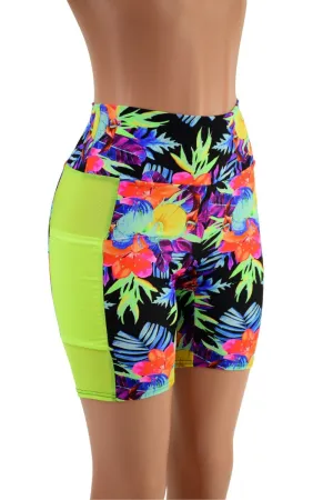 Bike Shorts with Side Panel Pockets