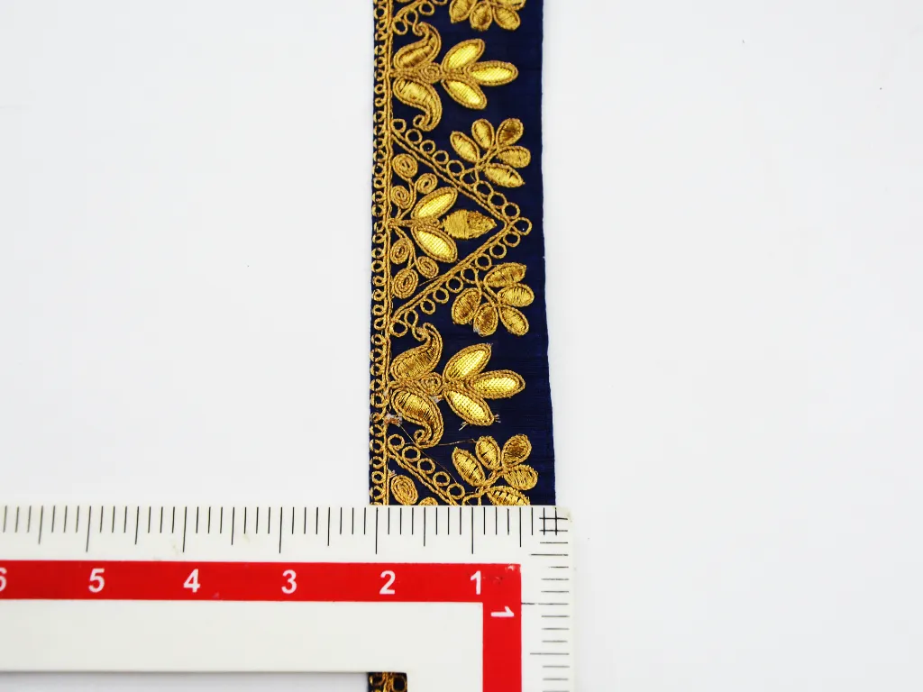Blue Gota & Dori Work Embroidered Border