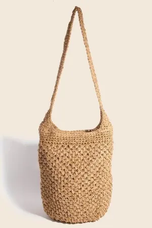 Boho Woven Hobo Shoulder Bag