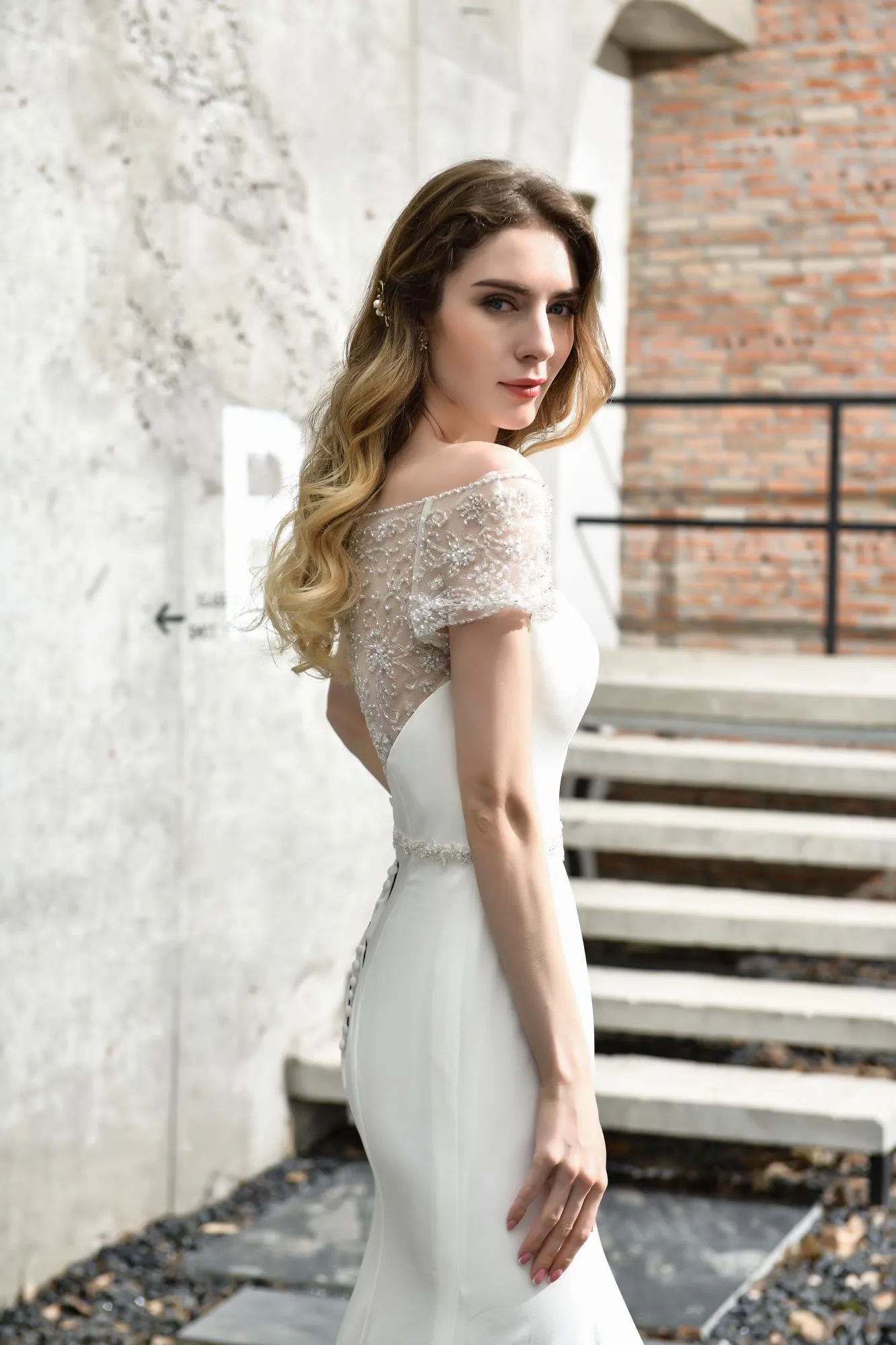 Cap Sleeve Bateau Mermaid Stain Evening Gowns