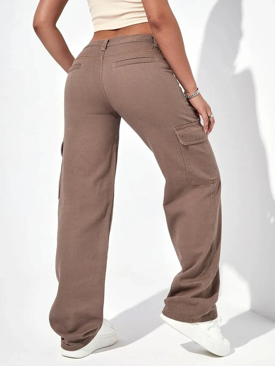 Cargo Flap Pocket Denim Jeans