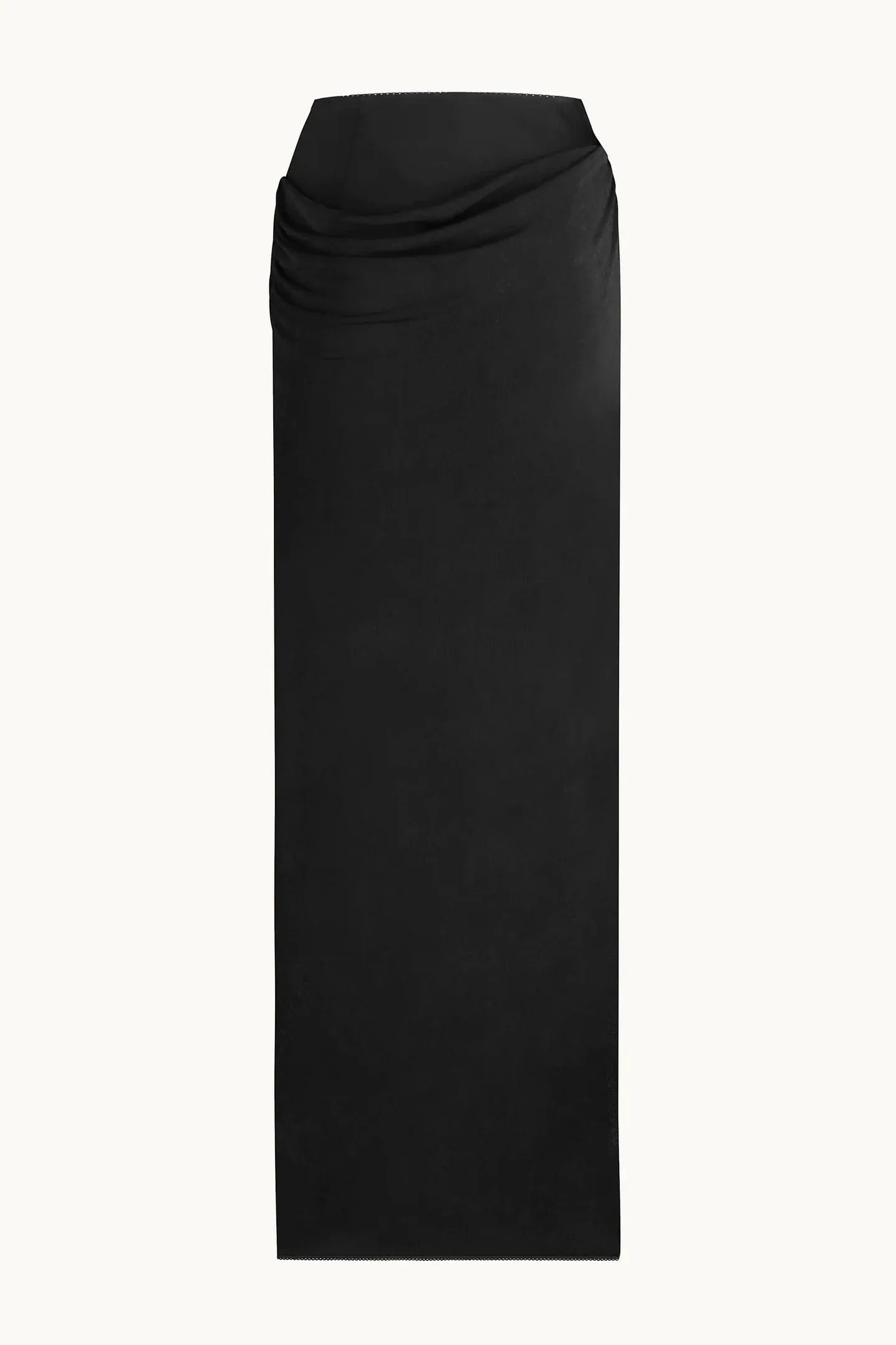 Casey Draped Maxi Skirt - Black