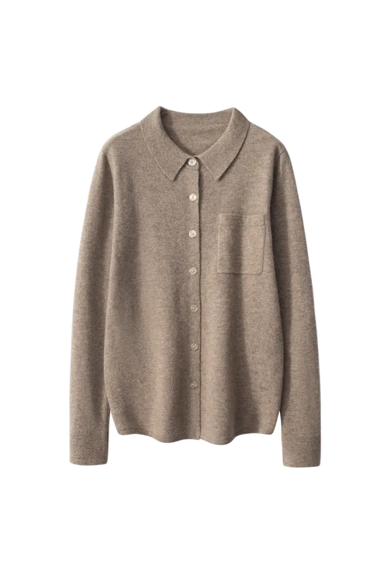 Casual 100 Cashmere Button Up Shirt