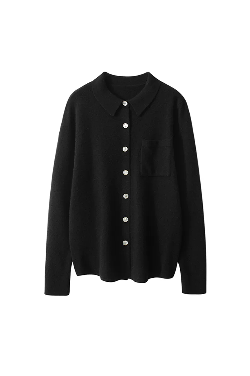 Casual 100 Cashmere Button Up Shirt