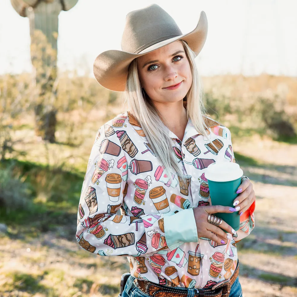 Coffee Addict Button Down