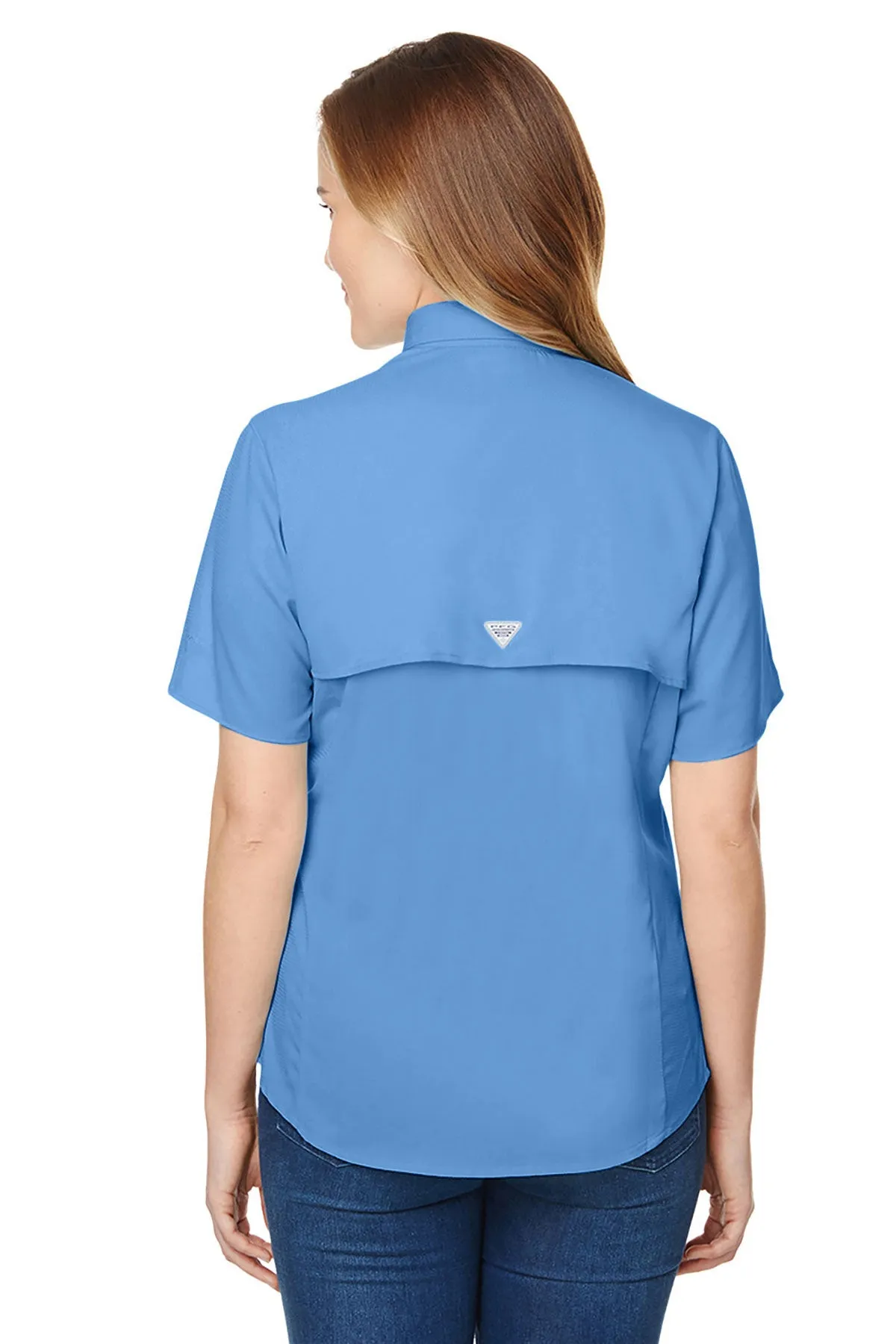 Columbia Ladies Tamiami II Short Sleeve Shirt, Whitecap Blue [GuidePoint Security]