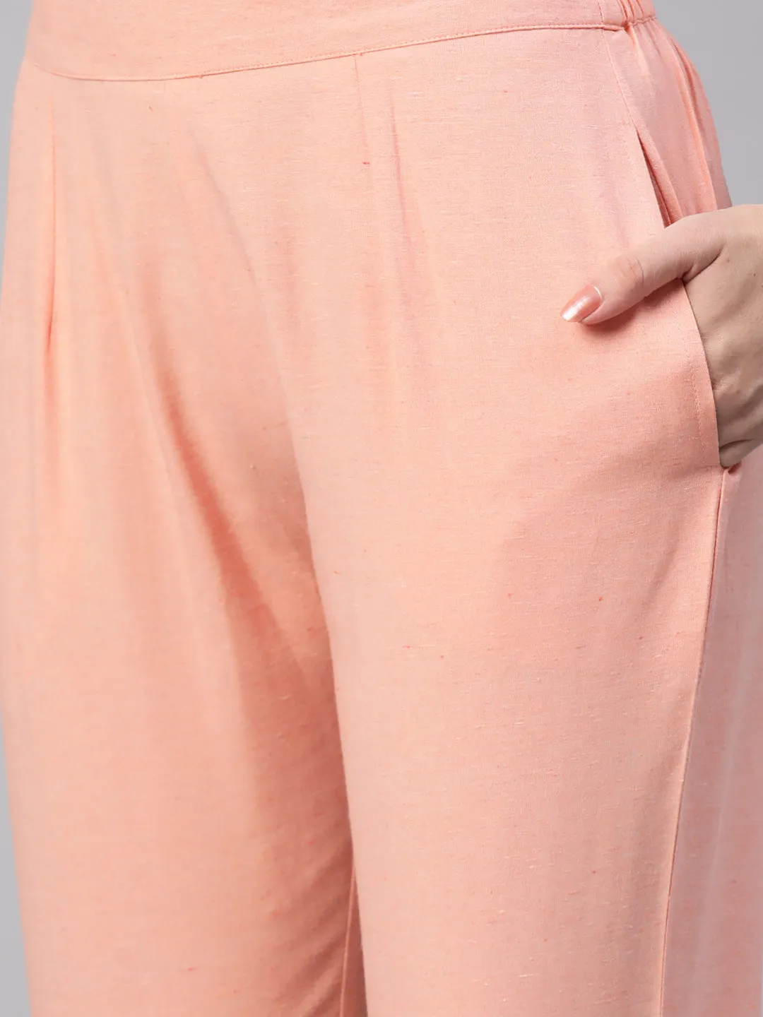 Cottinfab Women Coat with Trousers Co-Ords