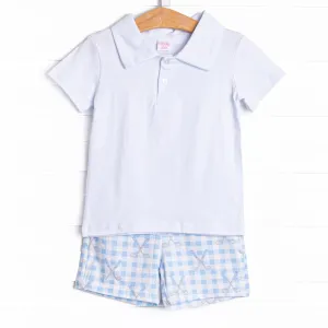 Country Club Caddy Short Set, Blue