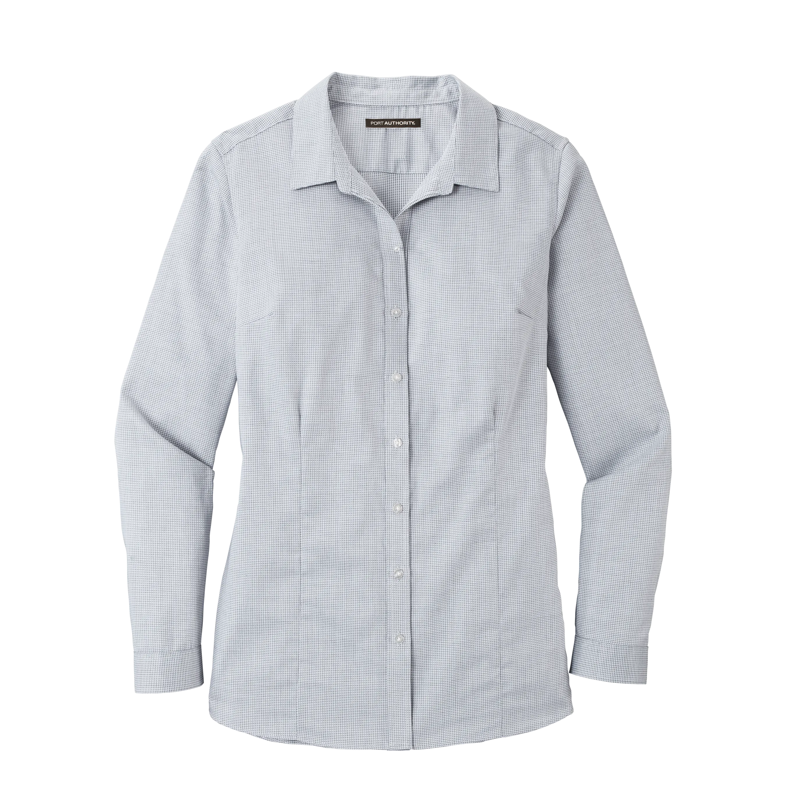 D2023W Ladies Pincheck Easy Care Shirt
