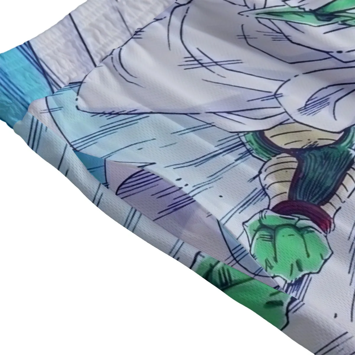 DBZ Evil King Piccolo Release Power Final Battle Fashion Mesh Shorts