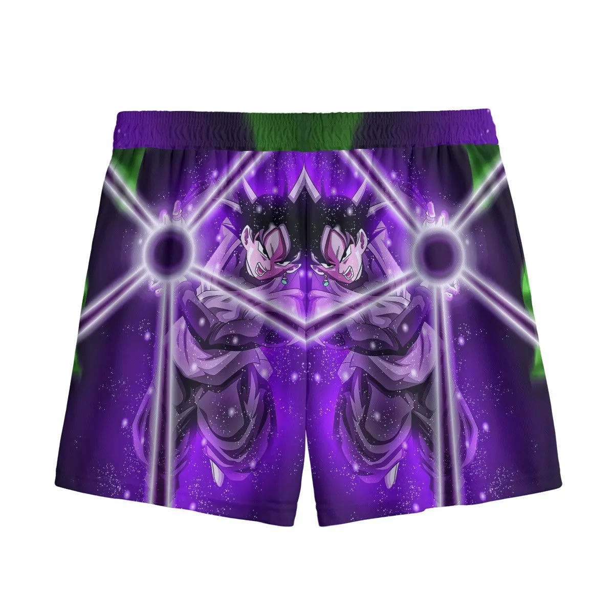 DBZ Goku Black Zamasu Power Ball Attack Cool Design Streetwear Mesh Shorts