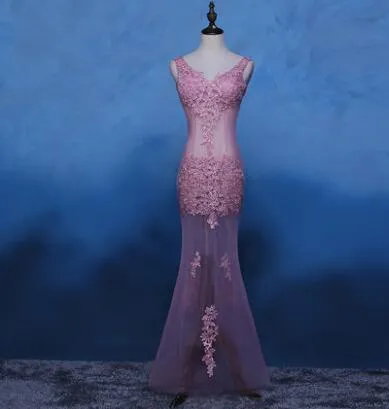 DongCMY CG0892 New 2017 formal long party robe de soiree lace plus size kaftan vestido longo V-Neck evening dress