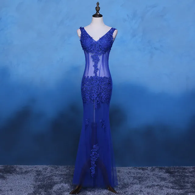 DongCMY CG0892 New 2017 formal long party robe de soiree lace plus size kaftan vestido longo V-Neck evening dress