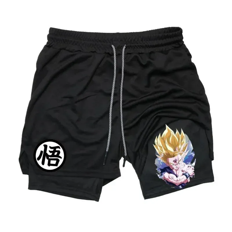 Dragion Warrior All Black Mesh Gym Shorts