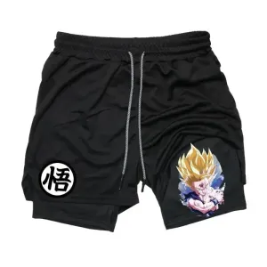 Dragion Warrior All Black Mesh Gym Shorts