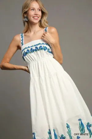 Embroidered Maxi Dress