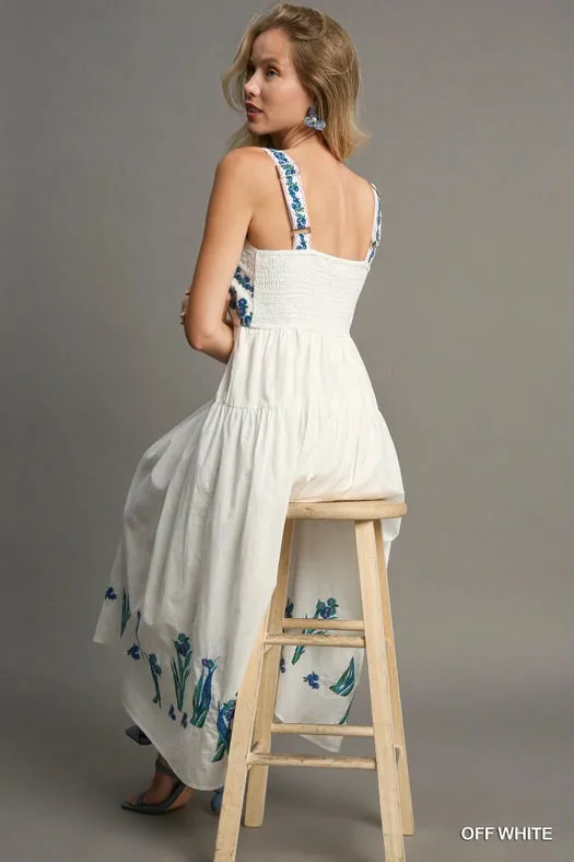 Embroidered Maxi Dress