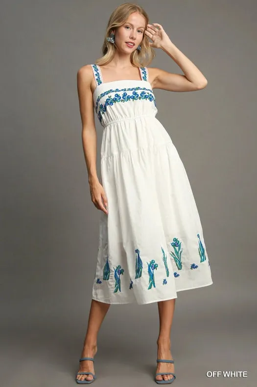 Embroidered Maxi Dress