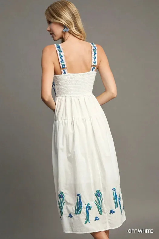 Embroidered Maxi Dress
