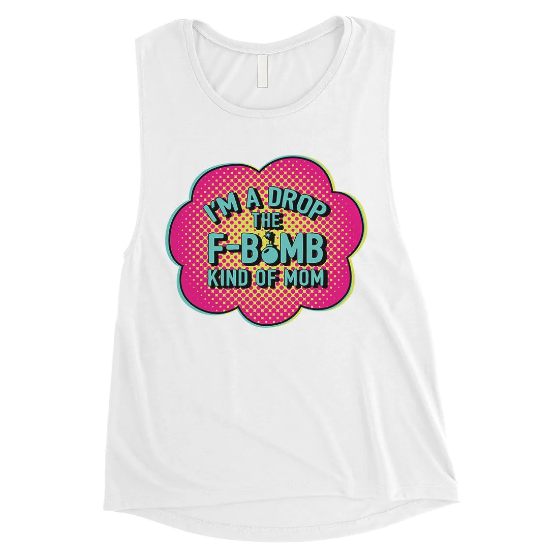 F-Bomb Mom Womens Mother's Day Muscle Tanks Funny Workout Mom Gifts