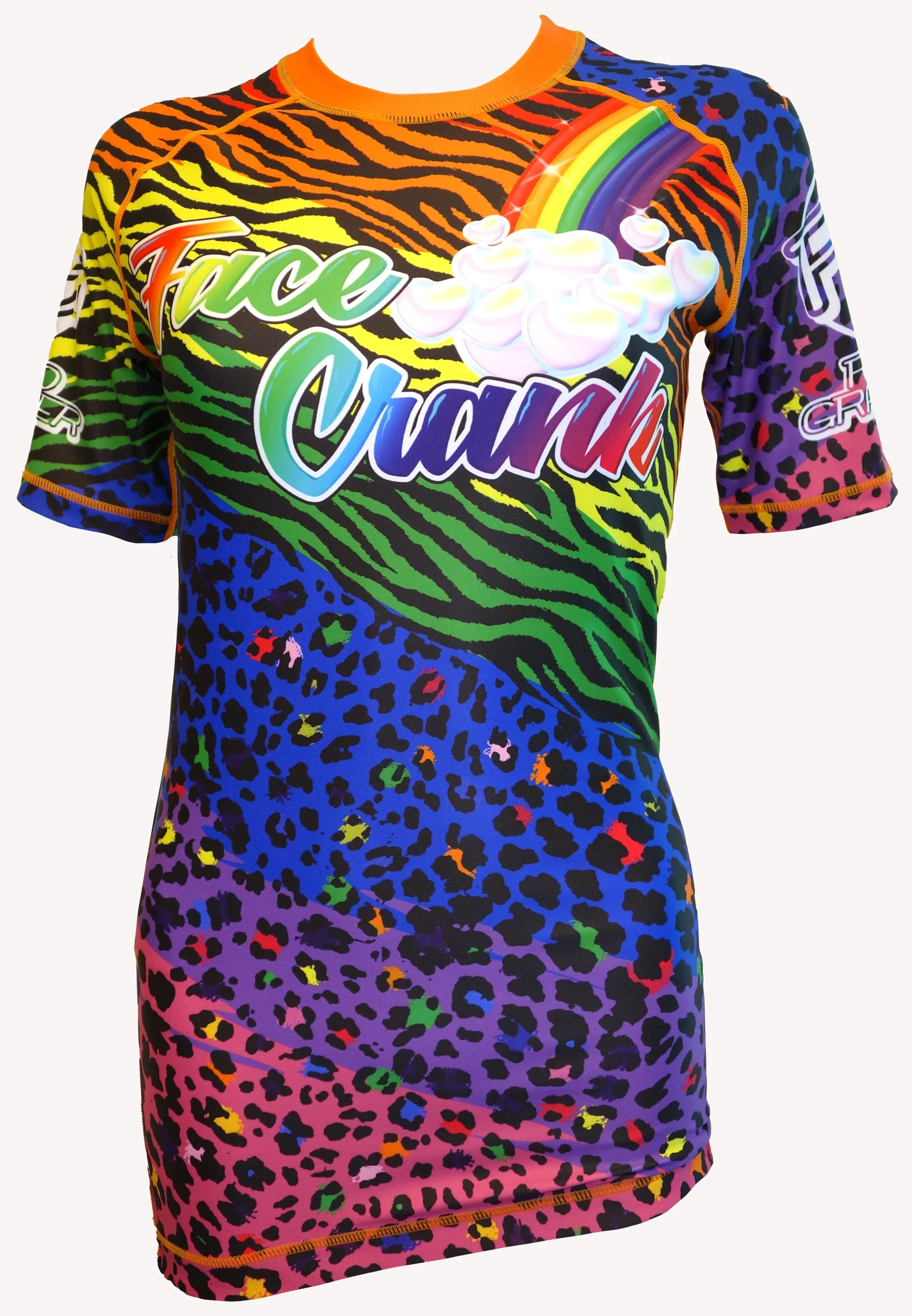 Face Crank 2 - Lisa Frank Parody BJJ Rash Guard