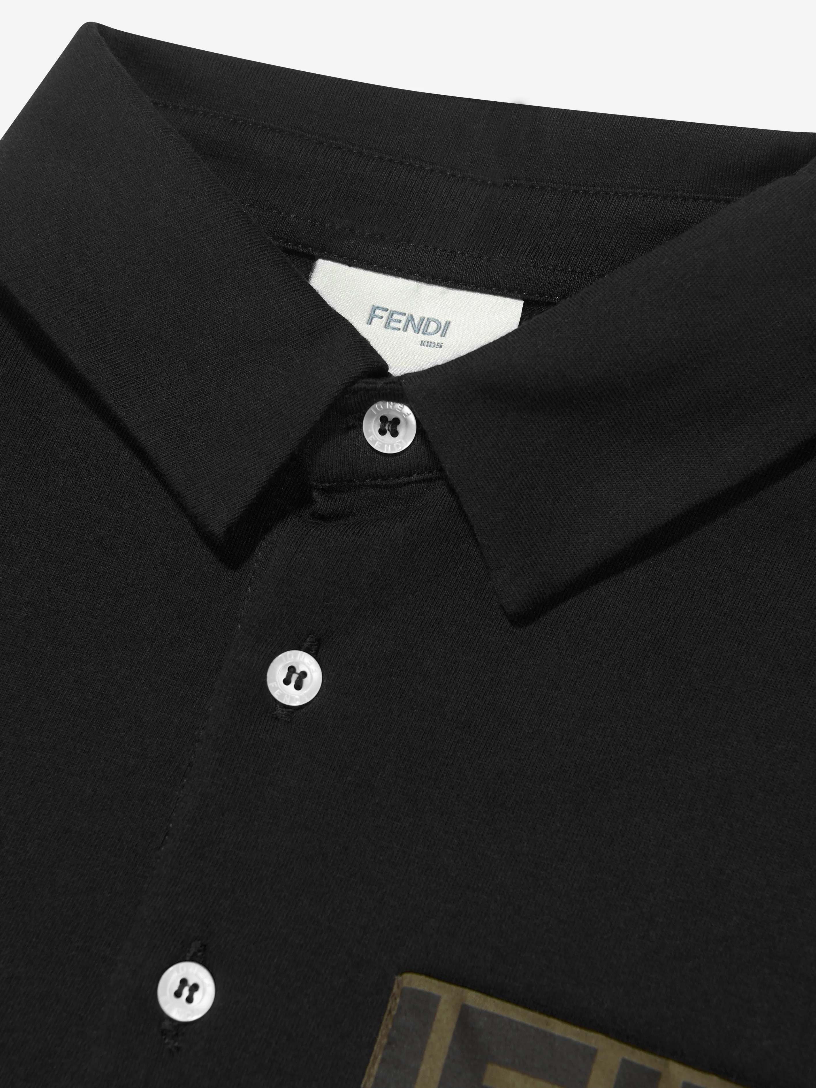 Fendi Boys Logo Pocket Polo Shirt