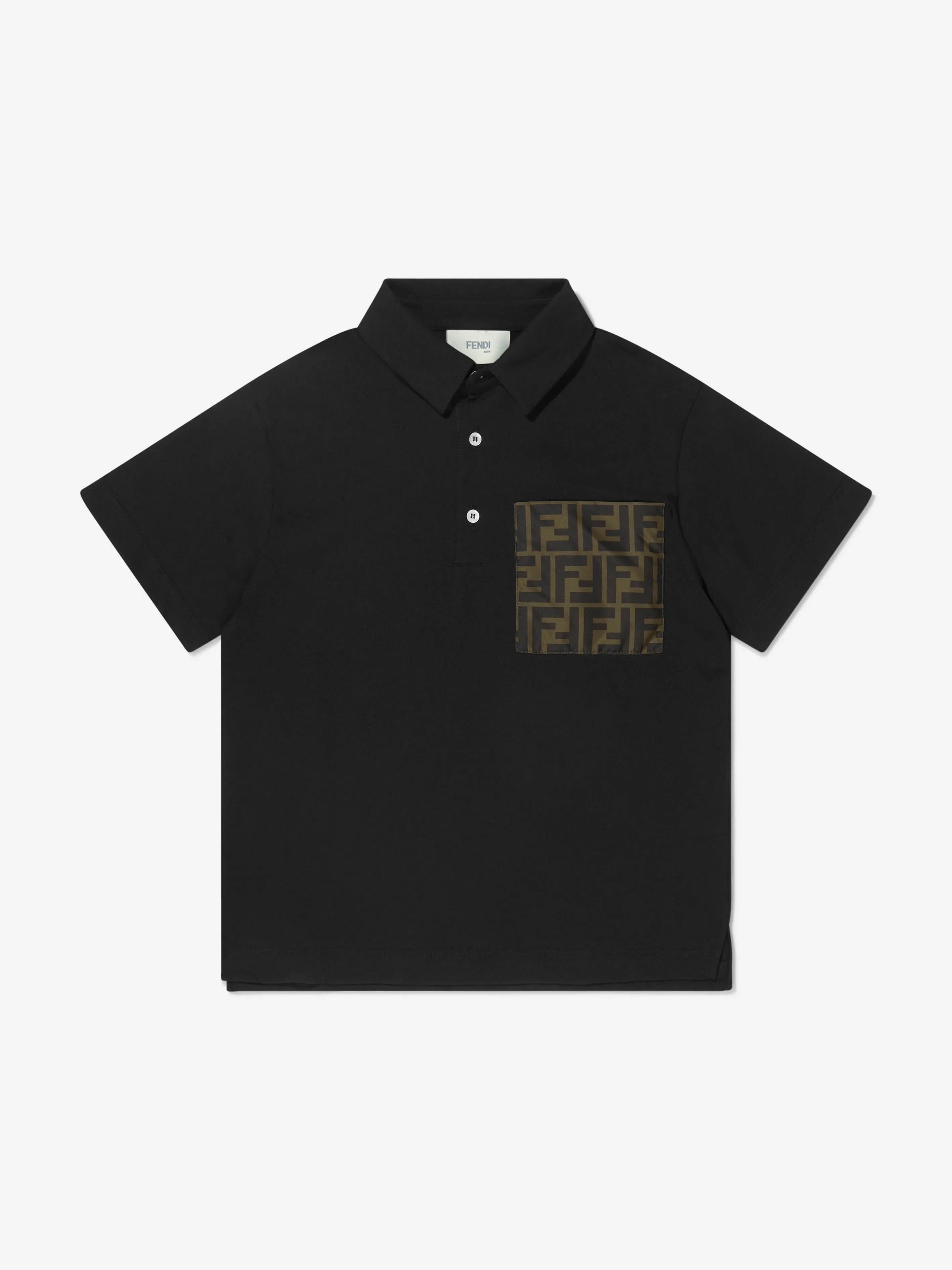 Fendi Boys Logo Pocket Polo Shirt