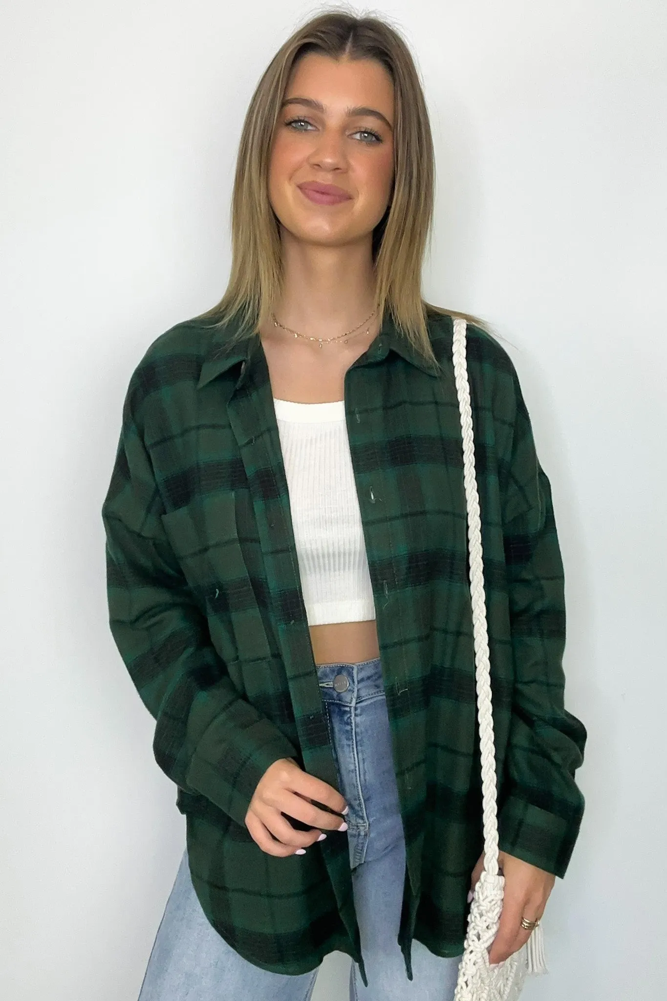 Gemini Plaid Button Down Top - FINAL SALE
